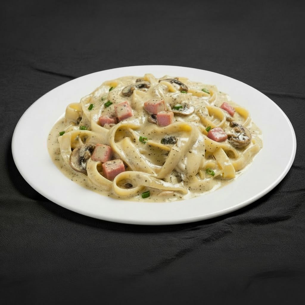 Fettuccine Carbonara.