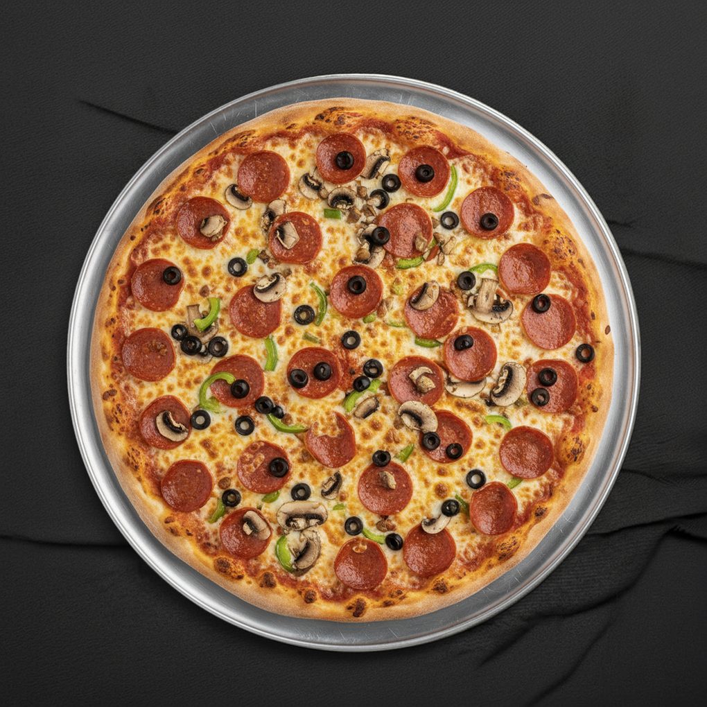 Loaded Nine Toppings Pizza (Medium).