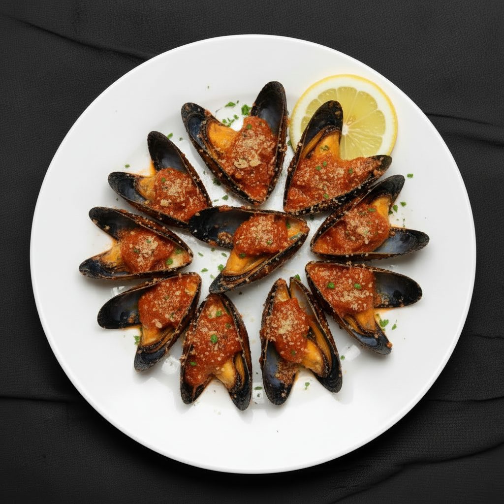 Mussels Marinara.