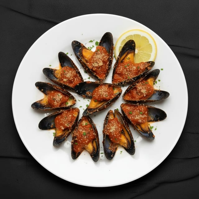 Mussels Marinara.