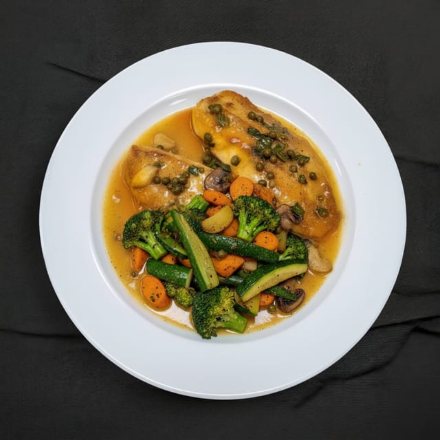 Tilapia with Vegetables.
