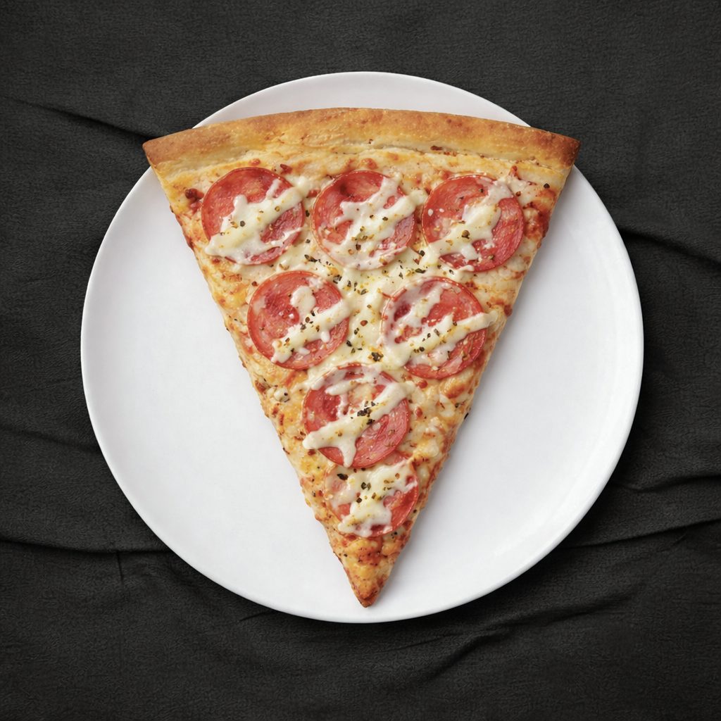 2 - (1) One Topping Pizza Slices & Fountain Drink.
