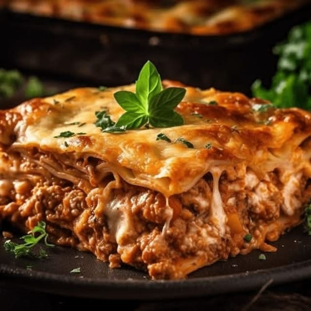 Family Meat Lasagna.